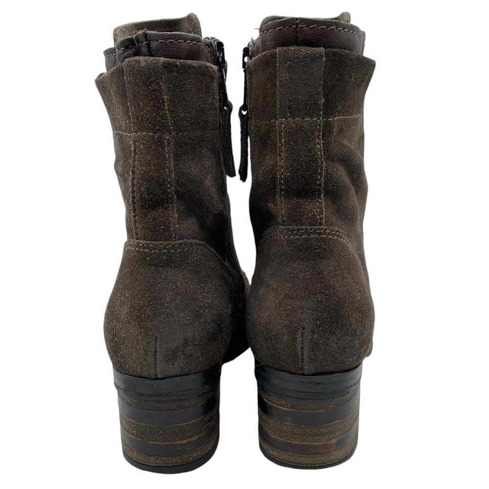 Miz Mooz Lace Up Boots Booties Sloanne Brown Women’s Sz EU 39/ US 8.5-9. #16 - Picture 7 of 13